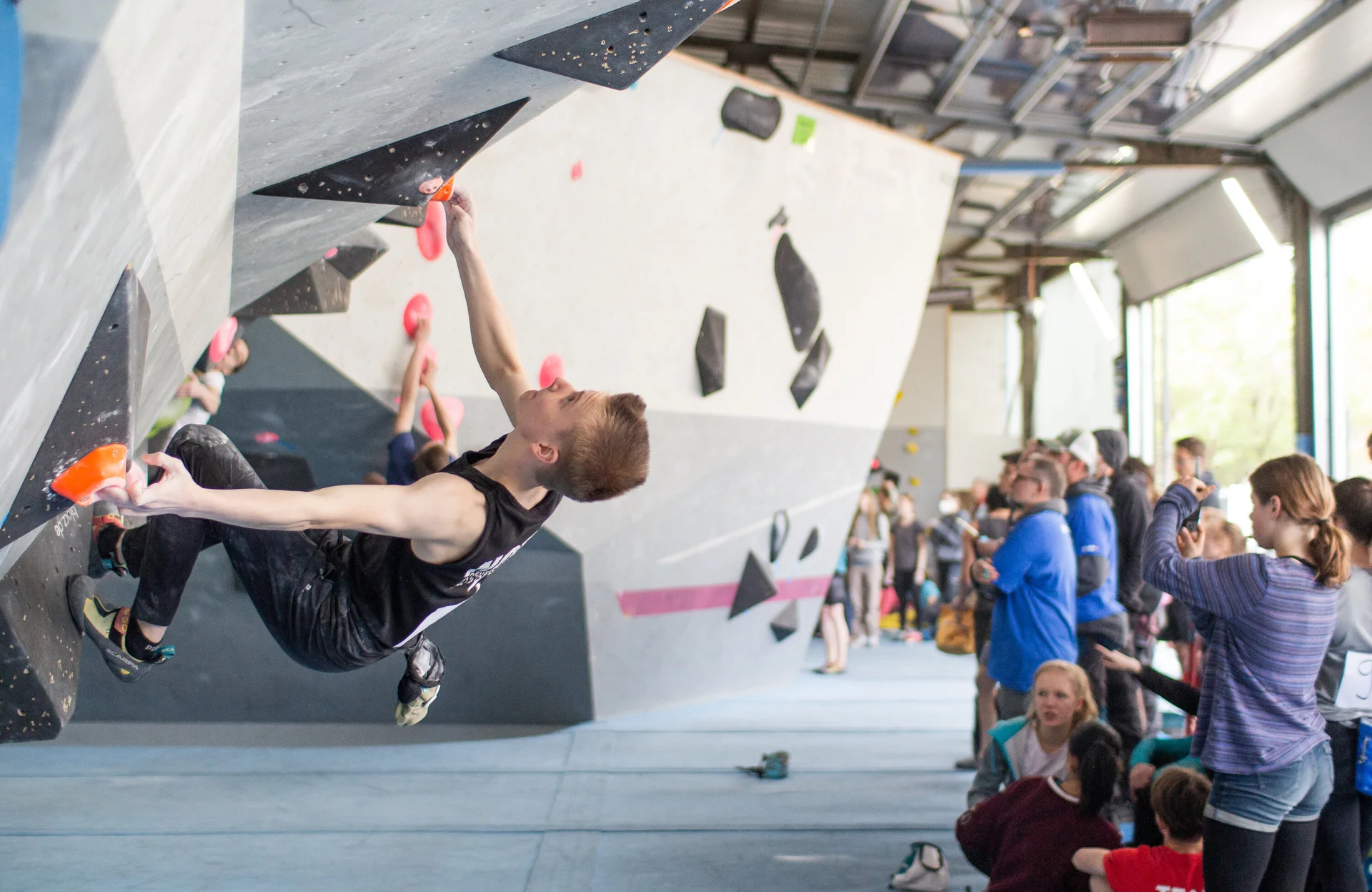 Landesmeisterschaft_Bouldern_Berlin_Sachsen_2022_Qualifikation | © Kilian Dorner