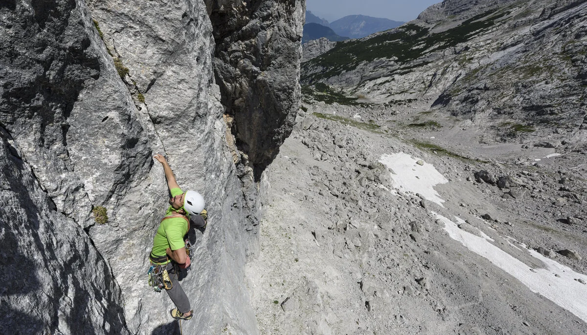 Outdoor-Klettern am Fels | © DAV/Wolfgang Ehn