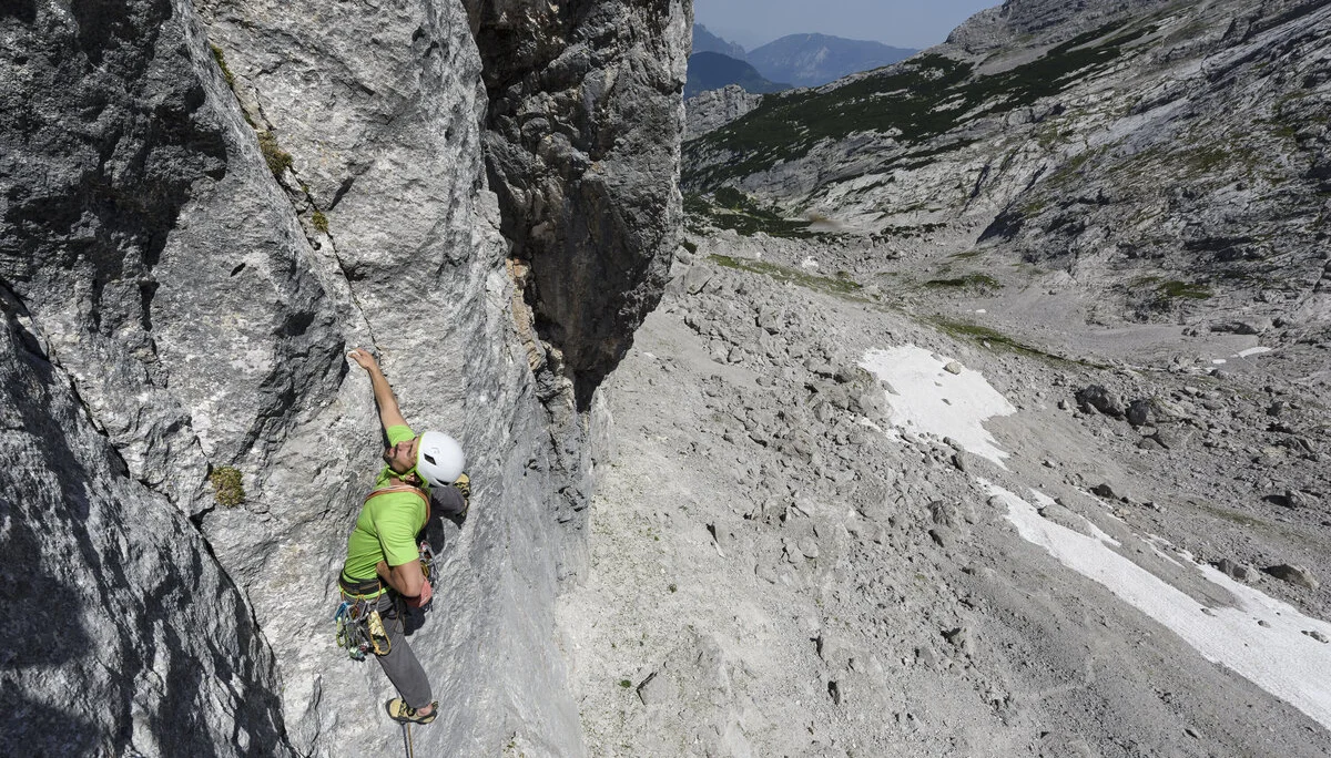 Outdoor-Klettern am Fels | © DAV/Wolfgang Ehn