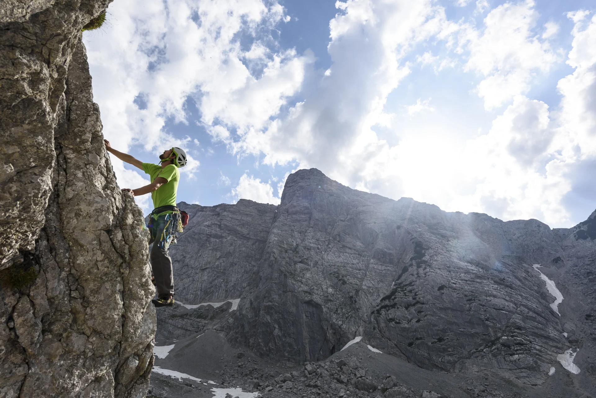 Outdoor-Klettern am Fels | © DAV/Wolfgang Ehn
