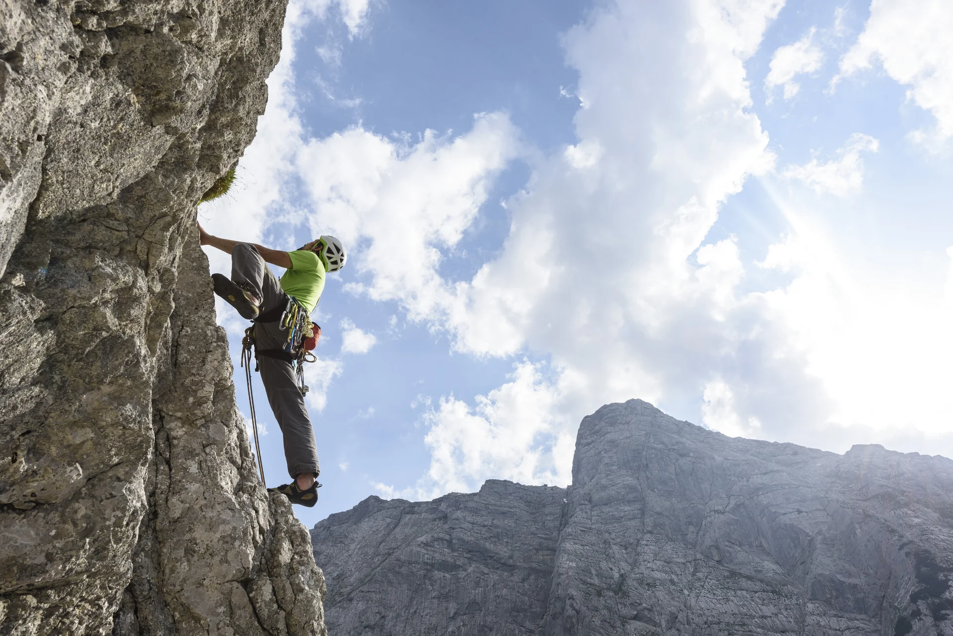 Outdoor-Klettern am Fels | © DAV/Wolfgang Ehn