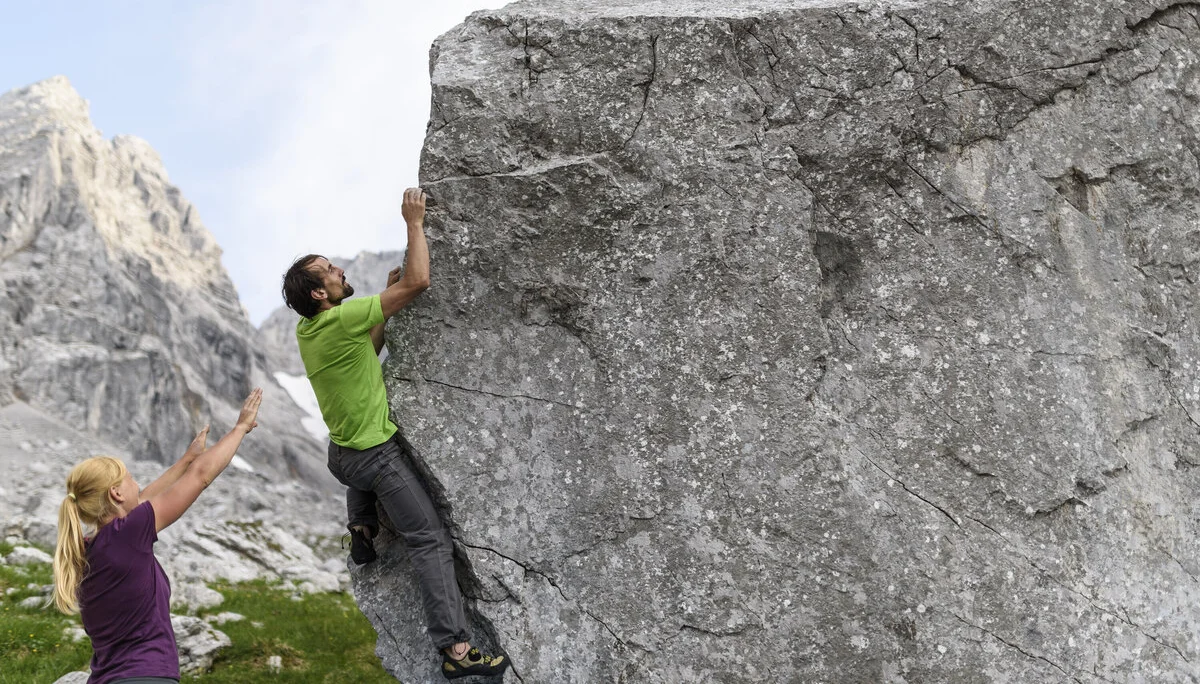 Outdoor-Klettern am Fels | © DAV/Wolfgang Ehn