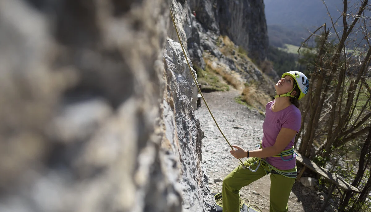 Outdoor-Klettern am Fels | © DAV/Wolfgang Ehn