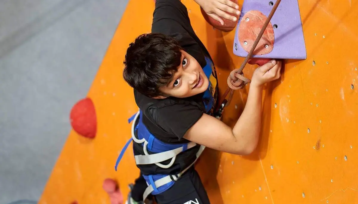 Ein Teilnehmer beim Special Olympics-Wettbewerb | © DAV Fulda/Julian Enders