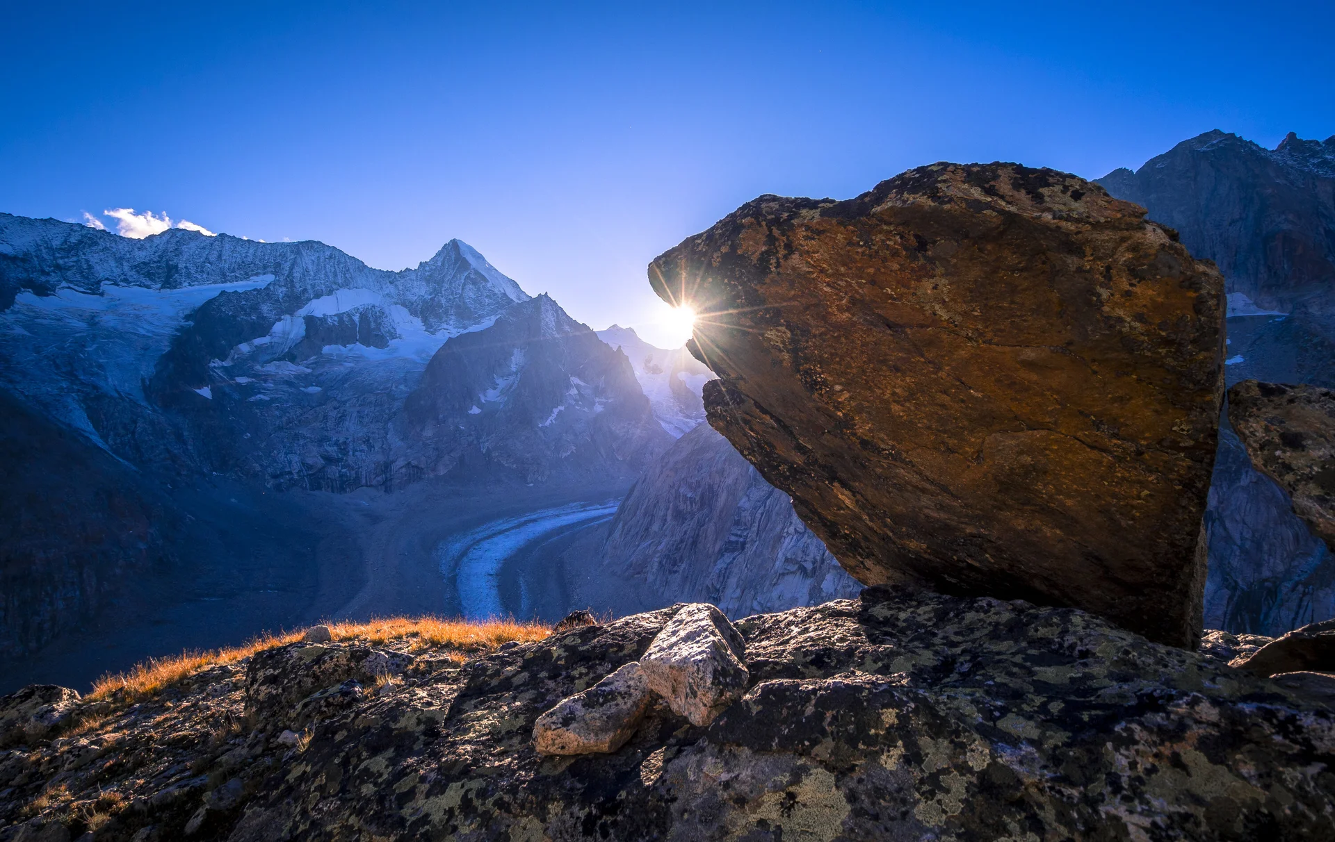 Sonnenaufgang auf dem Nesthorn | © DAV/Silvan Metz
